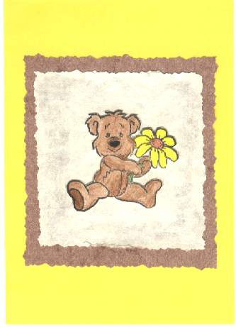 Flower Bear card