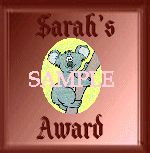 Sarah's Award (Red)